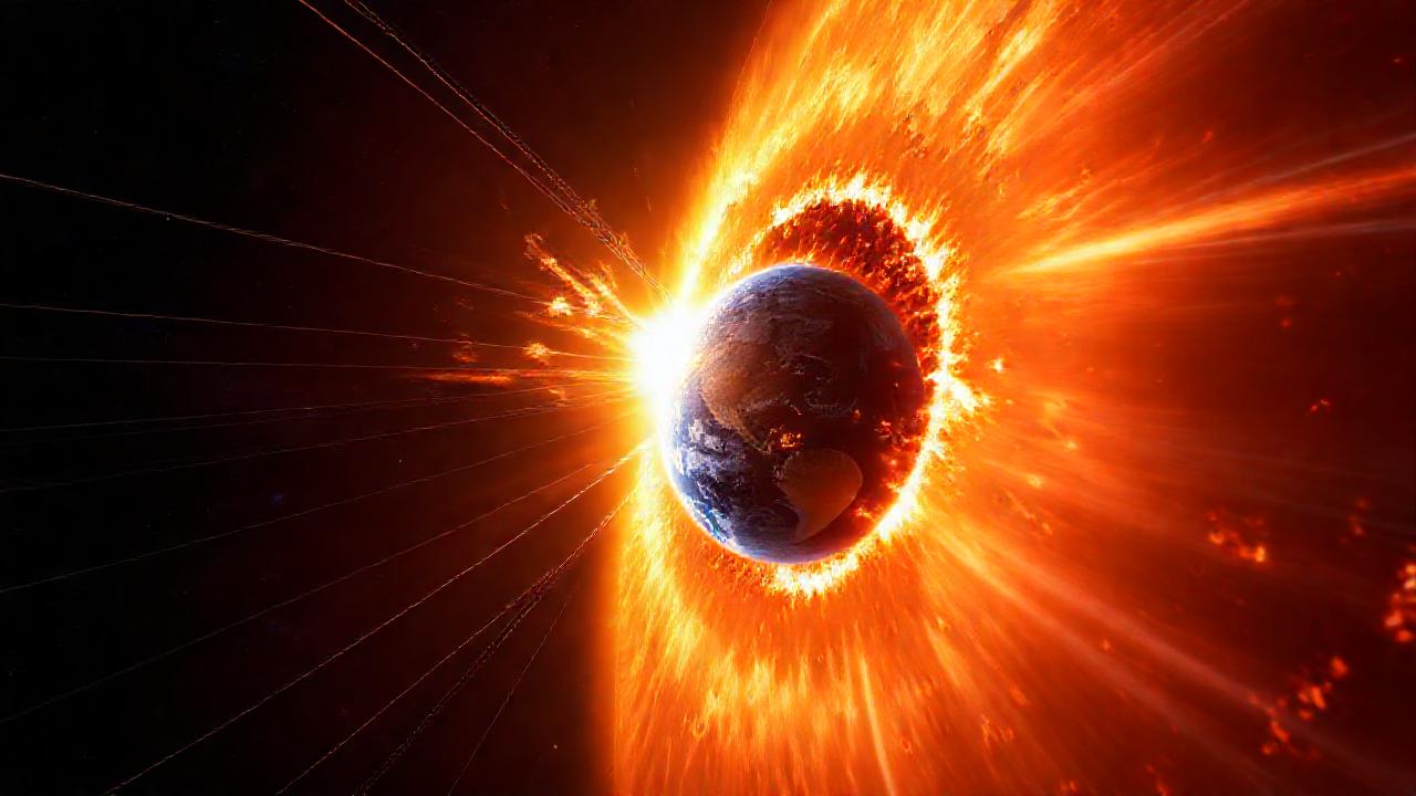 Erupciones solares iluminan la Tierra digitalmente